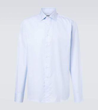 Canali Camicia in popeline di cotone