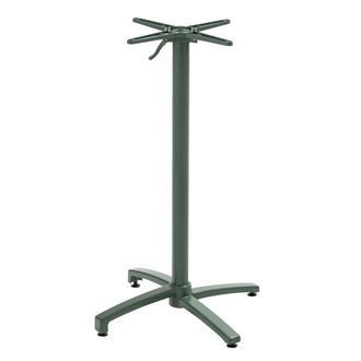 Oviala Pata de mesa con sistema basculante 108 cm en aluminio verde oscuro
