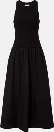 Velvet Romilly cotton-blend midi dress