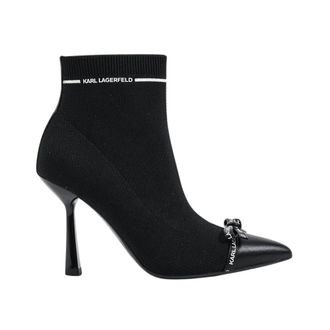 Karl Lagerfeld Pandara Gebreide Laarzen met Studs - Dames - Schoenen - Zwart - Maat: 39 EU Leer
