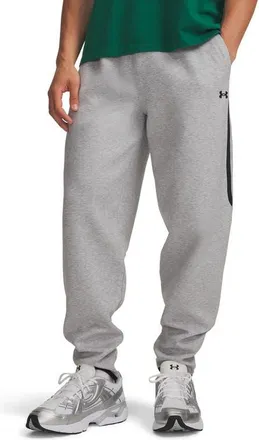 Under Armour Unstoppable Fleece Joggers in Mod Gray Light Heather/black at Nordstrom, Size Xx-Large
