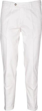Re-hash Cropped White Trousers and Slim Fit