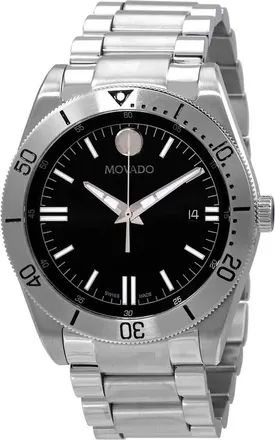 Movado Sport Quartz Black Dial Mens Watch 0607435