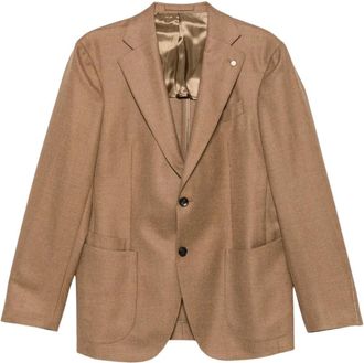 Luigi Bianchi Mantova Giacca - - Jackets - Uomo - Beige - S