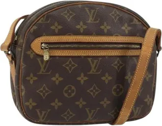 Louis Vuitton Pre-owned Cross Body Bags, female, Brown, Size: ONE SIZE Pre-owned Vintage Canvas Cross Body Bag