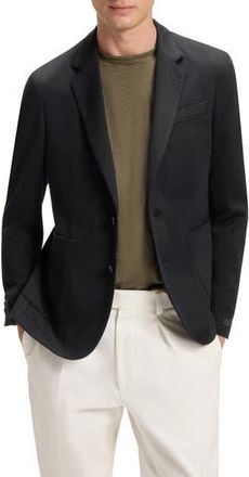 BOSS x Beckham Navy Cotton & Silk Blend Sport Coat in Dark Blue at Nordstrom Rack, Size 42