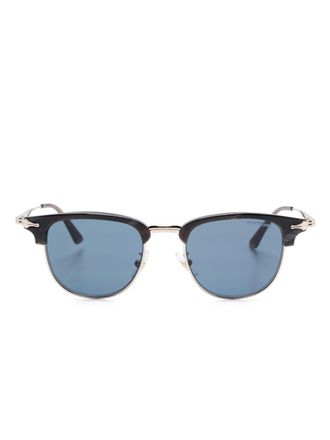 Montblanc rectangle-frame sunglasses - men - Metal/Acetate - 49 - Gold