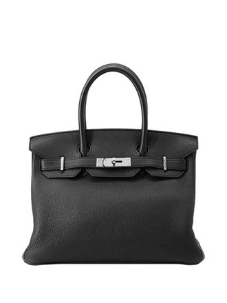 Herm&egrave;s 2017 Togo Birkin Retourne 30 handbag - Black