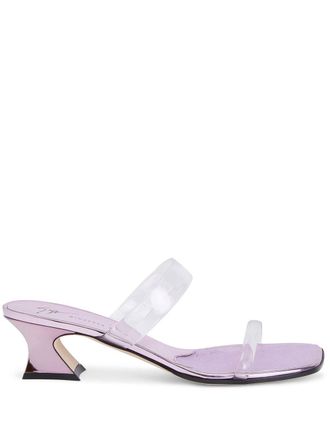 Giuseppe Zanotti Sandali Aude Plexi 45mm - Rosa