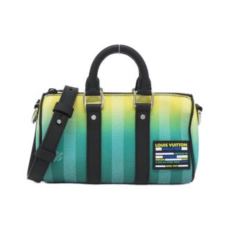 Louis Vuitton Green Vert Coated Canvas Boston Bag (Pre-Owned)