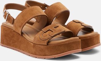 Hogan Sandalias H703 de ante con plataforma