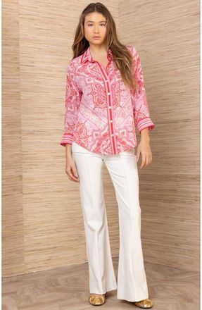 Hale Bob Fianna Silk Top in Red at Nordstrom, Size Medium