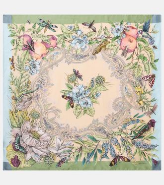 Etro Norma floral silk scarf
