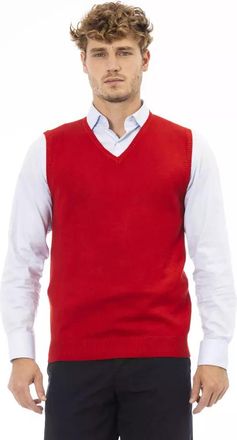 Alpha Studio Rode V-hals Veste Al23582