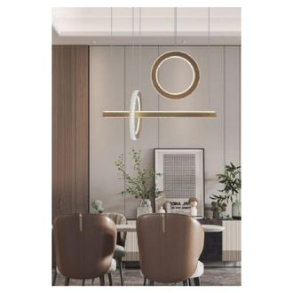 Trade Shop Trade Shop Traesio - Trade Shop - Led 80w Led Apoyo Luz 6500k 4000k Efecto Cristallal Modern Lp-23 - Oro