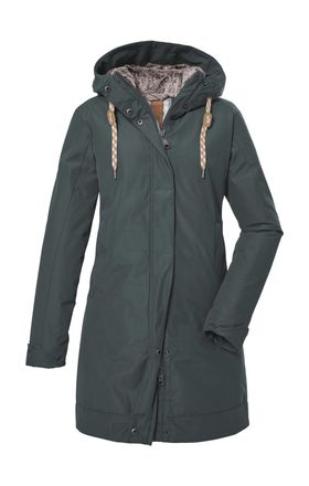 G.I.G.A. DX by killtec Parka GW 13 WMN PRK, Damen, Gr. 38, grau (graugr&uuml;n), Oberstoff: 88% Polyester, 12% Baumwolle, Futter: 100% Polyester, Wattierung: 100% Polyester, G.I.