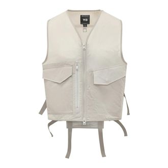 Yohji Yamamoto Vests, male, Beige, Size: L Tactical Utility Vest