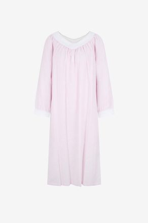 Celestine Nachthemd mit V-Ausschnitt aus Baumwolle