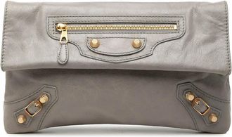 Balenciaga Pre-owned Balenciaga Lambskin Motocross Giant 12 Envelope Clutch Ladies UNZ8K5I6LSUBBLPP