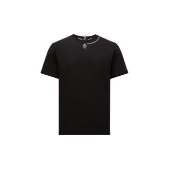 Moncler Moncler Logo Cotton T-shirt, Men, Black, Size: Xxl