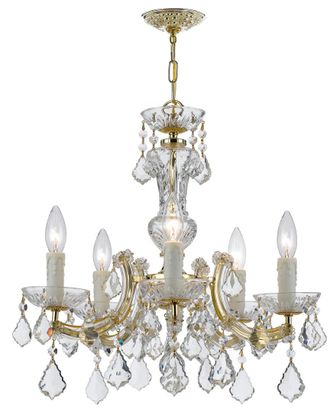 Crystorama 5-Light Maria Theresa Chandelier with Swarovski Crystals