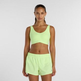 New Balance Donna NB RC Bra in Verde, Maglia di Poliestere, Taglia XS