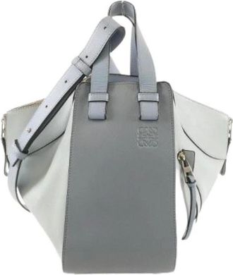 Loewe Pre-owned Hammock Small Calf Shoulder Bag - - Pre-owned - Donna - Blu - ONE SIZE
