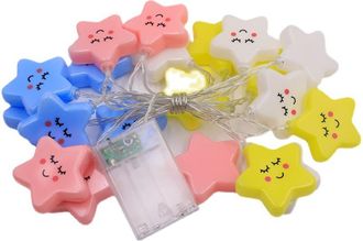 OEM L&aacute;mpara Decorativa De Pie Para Camping, Luz De Estrellas De Colores Para Camping, Guirnalda De Luces Creativas De Dibujos Animados Impermeables Para E
