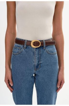 LaMarque Doha | Leather Belt in Brown at Nordstrom, Size X-Small