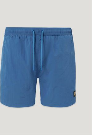 Belstaff Clipper Swimshort Mens Textured Nylon Marine Blue Size 2XL