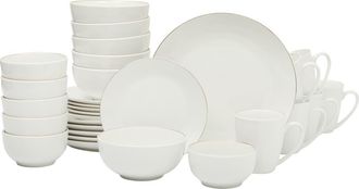 Gibson Home Ogalla Porcelain Plates, Bowls & Mugs Dinnerware Set in White at Nordstrom