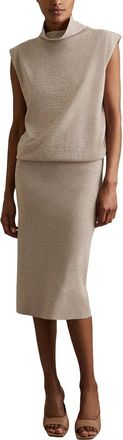 Reiss Hester Sleeveless Wool & Cashmere-Blend Dress