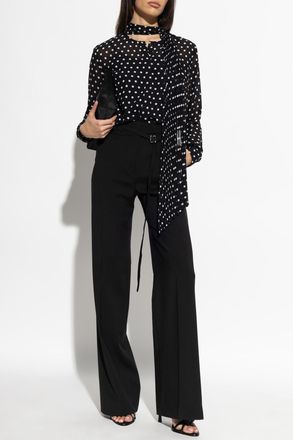 Michael Michael Kors Polka Dot Shirt, Womens, Black