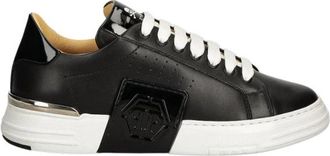 Philipp Plein Hexagon Phantom Kicks - Heren - Sneakers - Zwart - 38 EU - Leer - Schoenen