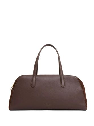Mansur Gavriel large Helios shoulder bag - women - Calf Suede/Calf Suede/Calf Leather - One Size - Brown