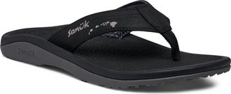Sanuk On the Rocks Flip Flop in Black at Nordstrom, Size 13