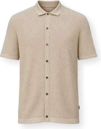 HUGO BOSS Hombre, Camisas, Beige, Talla: L