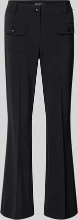 Cambio Cambio Flared Fit Stoffhose mit Pattentaschen Modell Farah in Black, Gr&ouml;&szlig;e 32