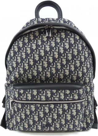 Dior Blue Gray Backpack Handbag (Pre-Owned)