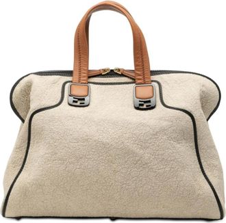 Fendi Pre-owned Handbags, female, Brown, Size: ONE SIZE Pre-owned Top Handle Bag