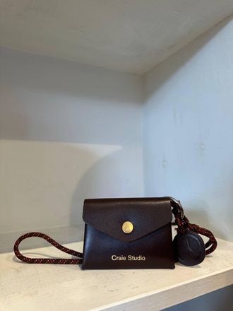 CRAIE STUDIO Womens Moni Calf Leather Wallet In Choco