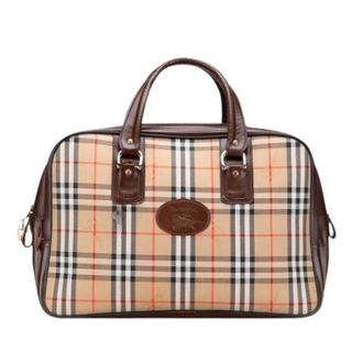 Burberry Vintage Weekend Bags, unisex, Beige, ONE SIZE, Pre-owned Canvas Travel Bag