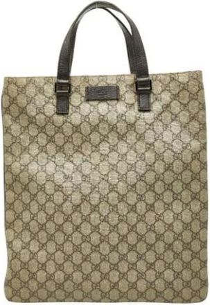 Gucci Pre-owned Tote Bags, female, Beige, Size: ONE SIZE Pre-owned Plastic Tote Bag