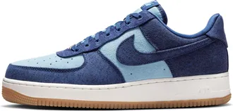 Nike Mens Air Force 1 07 LV8 Denim Shoes in Blue | IR0951-400