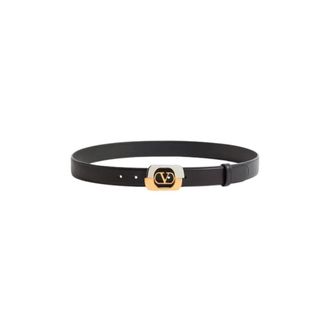 Valentino Garavani Belts, male, Black, Size: 100 CM VLogo Signature Belt 30 mm