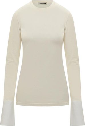 Darkpark Nora Long Sleeve T-Shirt - Dames - Longsleeves - Beige - L - Katoen - Tops