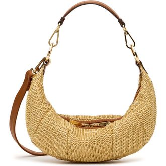 Hammitt Erica Sml Bag in Cocoa Raffia/Gold at Nordstrom