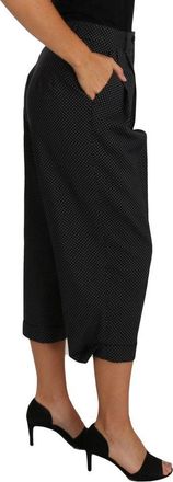 Dolce & Gabbana Womens Black Cotton Pants