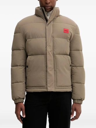 HUGO BOSS Jack met logopatch - Beige