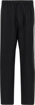 Yohji Yamamoto Wide-leg joggingbroek - Heren - Wijde Broeken - Zwart - M - Broeken